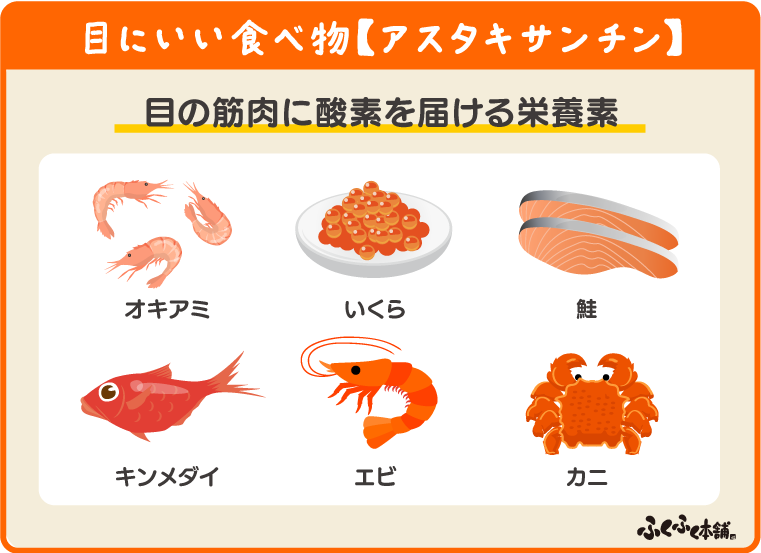目にいい食べ物【アスタキサンチン】