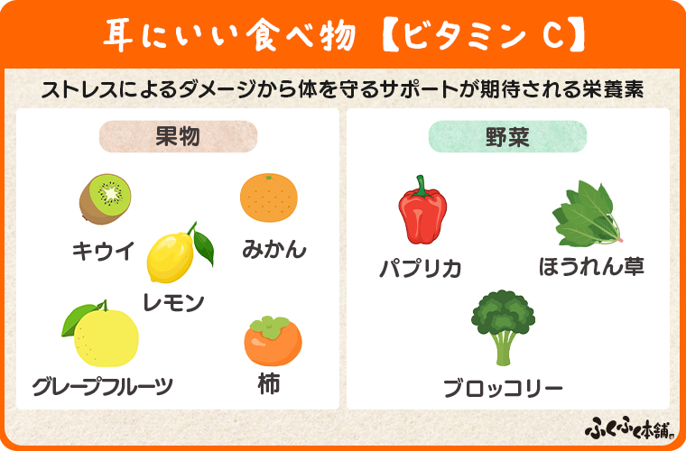 耳にいい食べ物【ビタミンC】