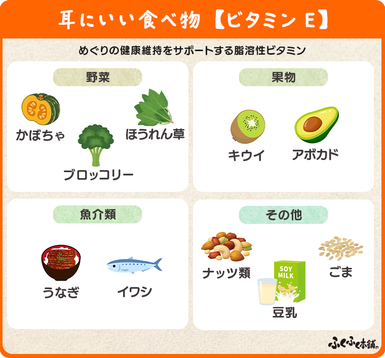 耳にいい食べ物【ビタミンE】