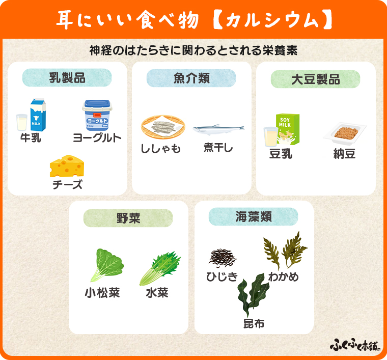 耳にいい食べ物【カルシウム】